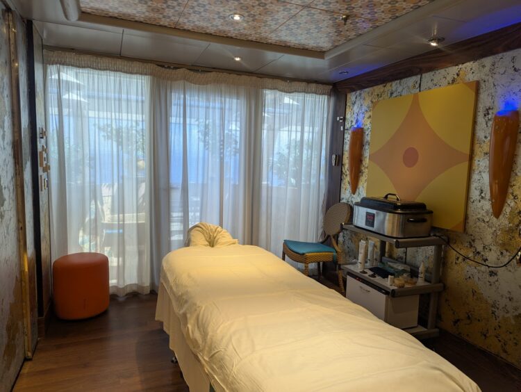 spa treatments room on Costa Pacifica cruise