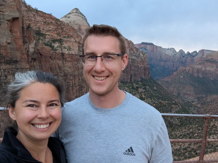 Zion canyon overlook